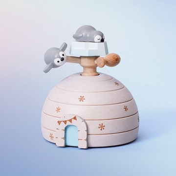 【企鵝冰屋】上旋發條音樂盒｜Wooderful life