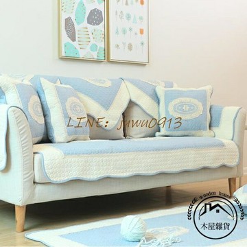 沙發罩純棉四季通用布藝家用坐墊時尚簡約沙發套防滑沙發靠背巾罩【木屋雜貨】