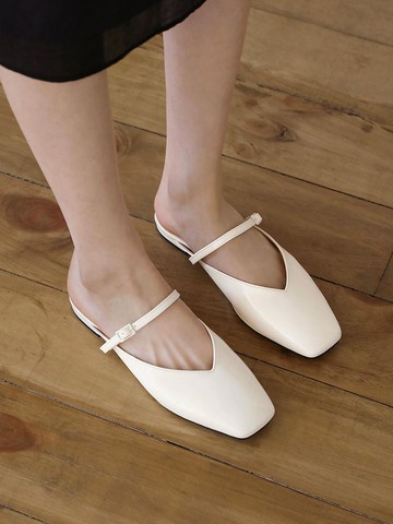 Meliz Mary Jane Mule Slides (1cm)