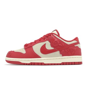 Nike 休閒鞋 Wmns Dunk Low Red Roses 女鞋 紅 米白 紅玫瑰 浮雕