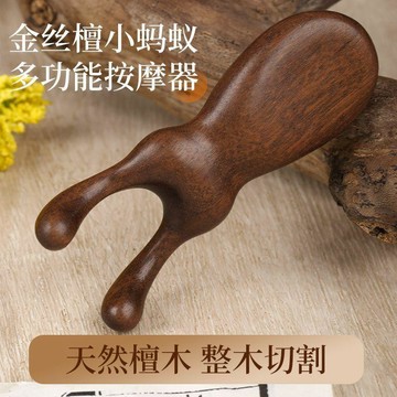 小店上新🥭【金絲檀木】學生護眼神器小螞蟻眼部按摩器按摩頭部經絡梳子刮鼻EG