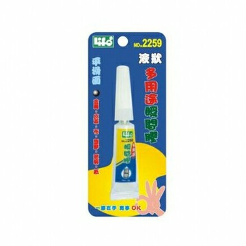 徠福 LIFE No.2259 多用途瞬間膠(快乾)-液狀【APP滿額下單4%點數(單一帳號最高1000點)】7/31止
