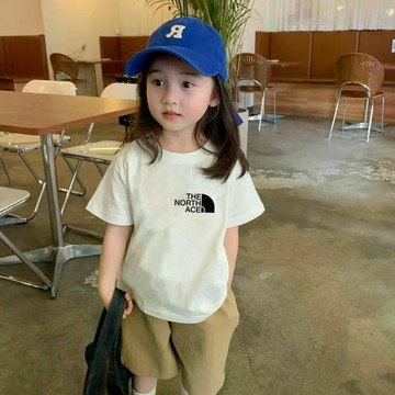 童裝男女童純棉短袖體恤夏季新款中小童休閒上衣兒童韓版上衣 韓版短袖 女童打底衫 女童短袖T恤 中小童休閒上衣