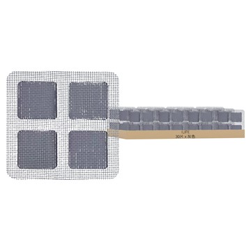 i life 浴室排水孔一次性地漏貼-30片1包 有效過濾毛髮 防止堵塞 輕鬆保持浴室清潔  10 x 10cm  灰色