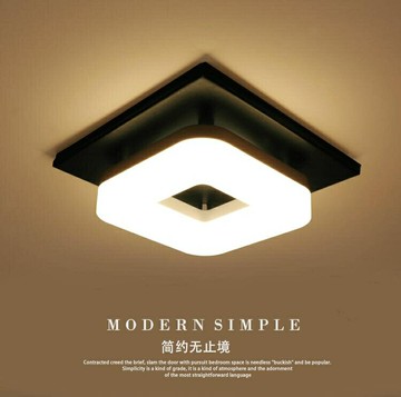 方形過道燈走廊燈玄關燈現代簡約led陽台創意走道燈具20cm