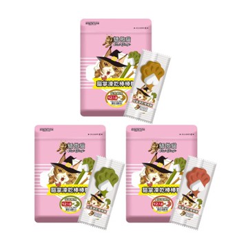 Cat Glory驕傲貓-鱈魚貓掌凍乾棒棒糖 袋裝12支 x3入組 (購買第二件贈送寵喵樂-貓草玩具x1包)