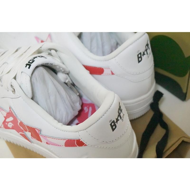 新品 国内品 BAPE BAPESTA ABC CAMO 迷彩PINK US9/27cm /エイプ