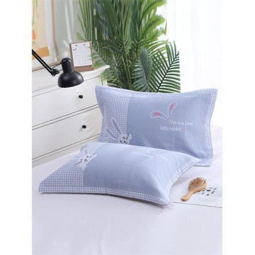 加厚純棉紗布乳膠枕套一對裝成人40X60乳膠枕頭套單人家用枕芯套