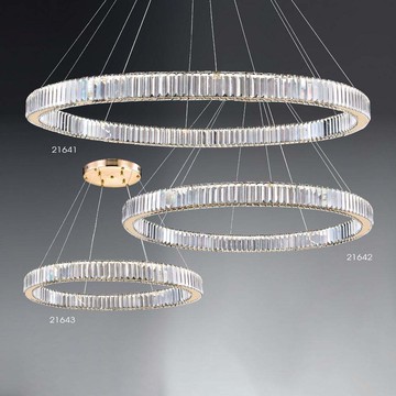 60W75W90W三段變光水晶吊燈 B102-81-21641 21642 21643