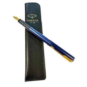 PARKER 派克PARKER 派克 威雅XL海軍藍鋼筆 真皮筆套禮盒