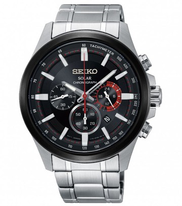 seiko SK037 精工錶 V175-0ER0R(SSC677P1)Criteria三眼計時太陽能腕錶/紅 43mm｜樂天全館特惠中★指定刷卡回饋10%
