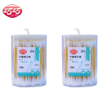 【巧巧】耳勺型竹軸棉花棒(150支/盒)x2盒