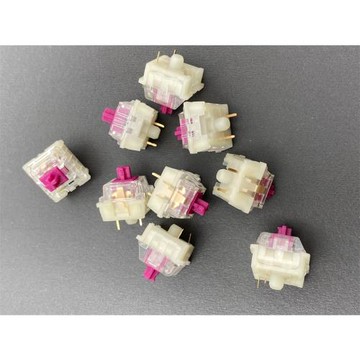 KKT康騰特厚潤酒紅軸麻將音45g雙段彈簧客制化代組鍵盤