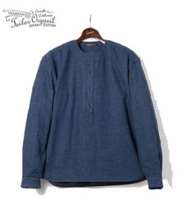 オルゲイユ 長袖 デニム プルオーバー ノーカラー グランパシャツ ORGUEIL Denim Collarless Shirt OR-5068B |  LINEショッピング