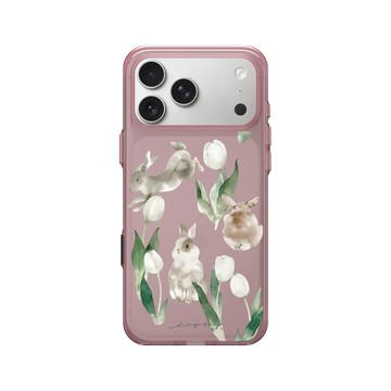 iPhone 17 Pro Max Clear (相機按鈕) 晶醺玫 - 涼丰 LiangFeng - 野兔鬱金香