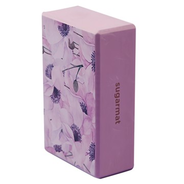 Sugarmat 瑜珈磚 Yoga Block - 23x15x8cm  EVA材質  櫻色李紫  23 x 15 x 8cm  1個  薰染紫