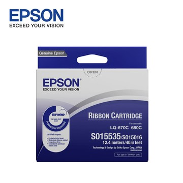 【EPSON】S015535/S015016 原廠黑色色帶