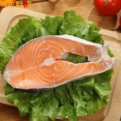【城市野炊】頂級大規格厚切鮭魚片350g片 x 10 片