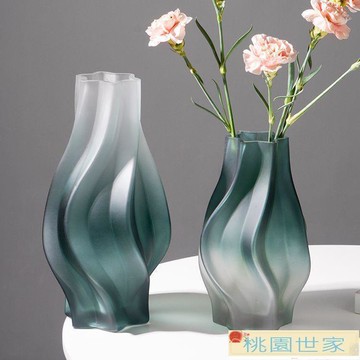 花瓶 中國風輕奢創意玻璃花瓶INS風高顏值水養插花高級客廳餐桌擺件