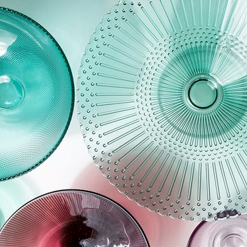 Mia家居網紅北歐式創意玻璃水果盤茶幾零食收納家用托盤擺件餐具