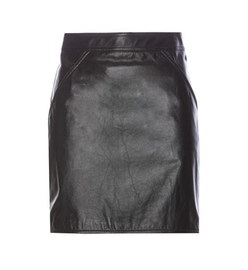 Bally Leather Mini Skirt