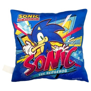 SONIC 音速小子 方型抱枕  藍色  小(37 x 37 x 5cm)