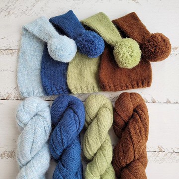 新生兒睡帽絨球帶包裹、針織照片道具、嬰兒帽