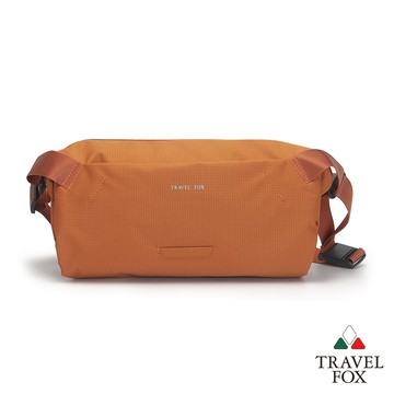【TRAVEL FOX 旅狐】簡約機能磁釦側背包/腰包/男包 (TB834-16) 夕陽