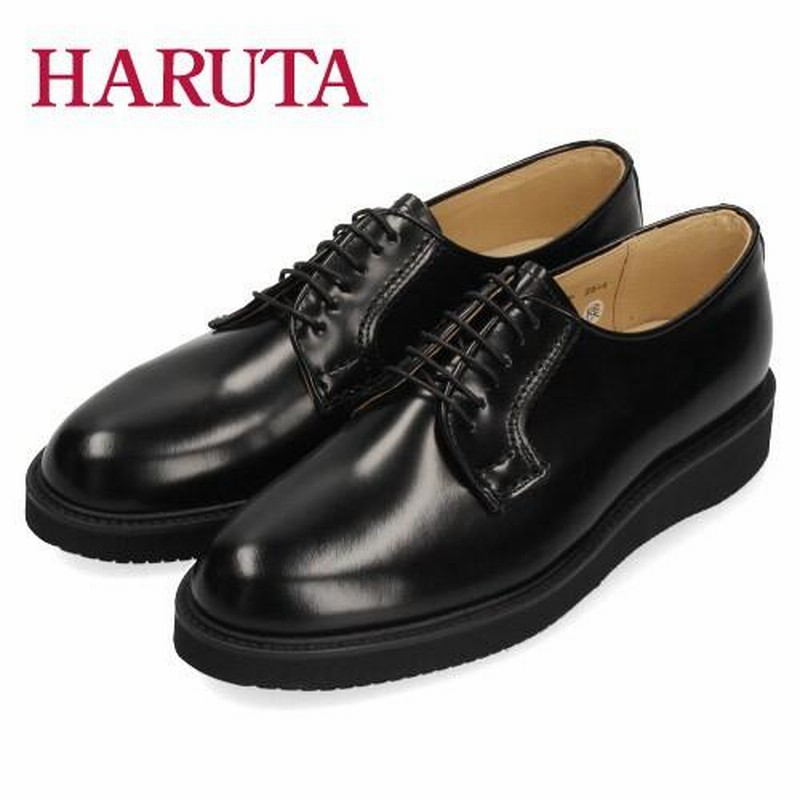 ハルタ メンズ ポストマンタイプシューズ 711P 黒 HARUTA 靴 本革 3E