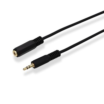 HP 3.5mm公對母音源線(黑)1.5米