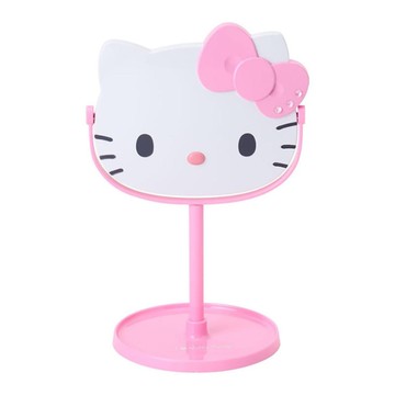 【震撼精品百貨】Hello Kitty 凱蒂貓~日本sanrio三麗鷗 KITTY經典造型立鏡-粉*24910