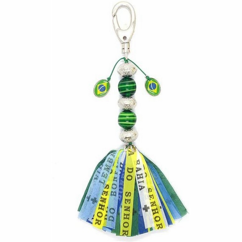 ボンフィンキーホルダー大きいサイズ ブラジルカラー グリーンビーズ お守りグッズ 通販 Lineポイント最大0 5 Get Lineショッピング