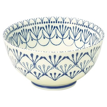 Sango 三鄉陶器 Mikke造型飯碗  貓頭鷹 白色 + 藍色  1個