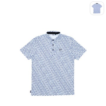 【FILA】男性 Golf 高爾夫 短袖POLO衫-寶藍 1POZ-2802-BU