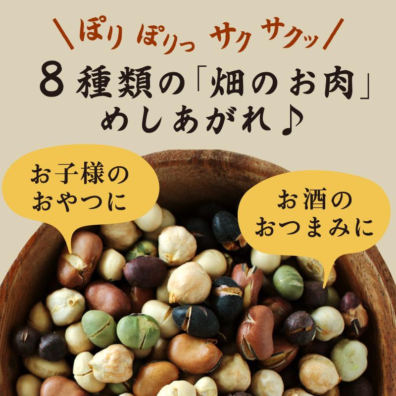 煎り大豆 8種の煎り豆 300g 無添加 無塩 お菓子 おやつ おつまみ 乾燥豆 業務用