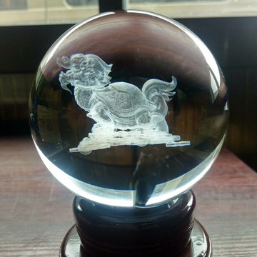 客廳風水龍龜水晶球擺件八卦龜招財鎮宅辟邪辦公室家居內雕工藝品