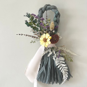 瑪格麗特花園注連繩 日式清新簡約風格 馬年新年掛飾