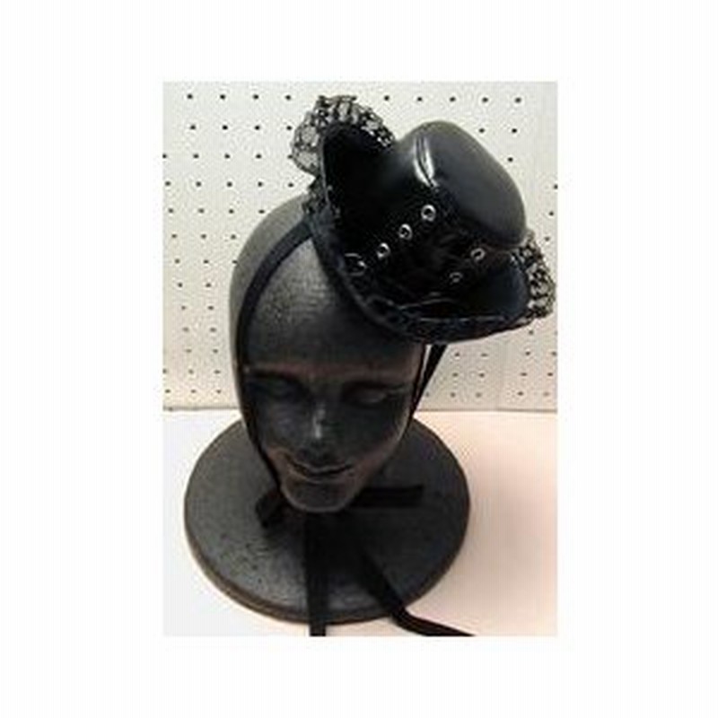 ゴスロリ ロリィタ ゴシック ロリータ ハット Hat Spica Putumayo レディス 帽子 キャノチェ ヘッドドレス レースアップミニハット クロ 通販 Lineポイント最大0 5 Get Lineショッピング