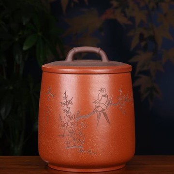宜興原礦紫砂茶葉罐普洱七餅裝罐大號密封罐存茶儲茶罐茶缸茶葉桶