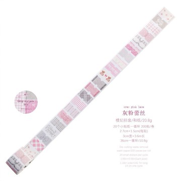【玫瑰花園手作】糖詩和紙排廢膠帶 手作布標 復古基礎 標籤圖案 素材手帳DIY打包裝飾 手帳裝飾 貼紙SY0169