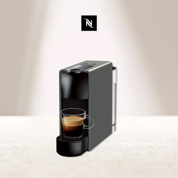 【Nespresso】膠囊咖啡機 Essenza Mini 優雅灰 (贈咖啡組+膠囊折扣金)