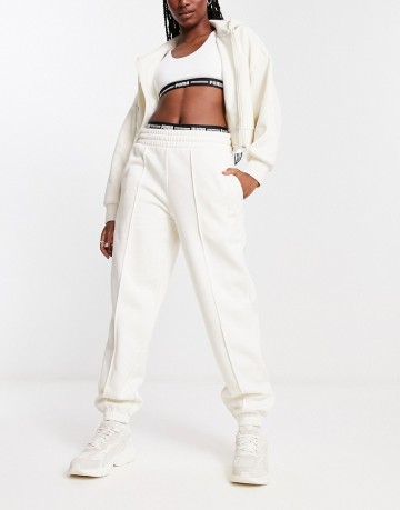 PUMA Infuse EvoKnit leggings in off white