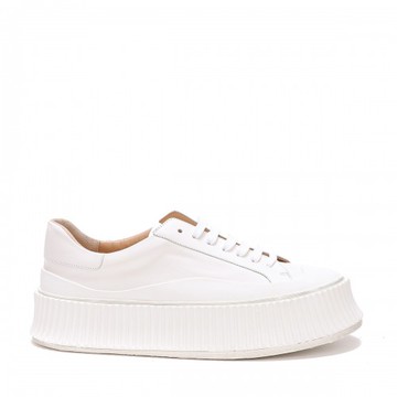 Jil Sander - White Leather Sneakers 39