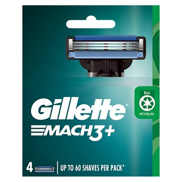 【Gillette 吉列】Mach3  鋒速3 鋒速系列刮鬍刀頭 (4刀入、8刀入)