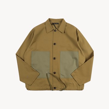 日本Audience復古耐磨舒適遠州混色背面緞M43軍風夾克外套軍綠色