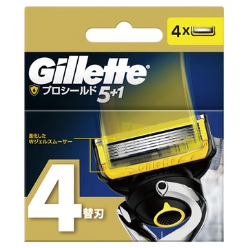 Gillette 吉列 原廠公司貨 ProShield鋒護系列 刮鬍刀頭  4個  1盒