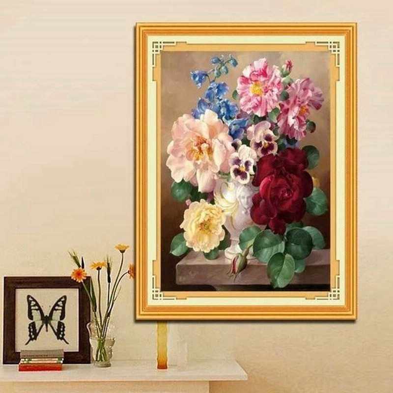 クロスステッチキット 刺繍 キット お花 風景 図案 図案印刷 初心者 簡単 おしゃれ 壁アート 壁装飾 部屋飾り 飾り Cxy14 Ss 通販 Lineポイント最大0 5 Get Lineショッピング