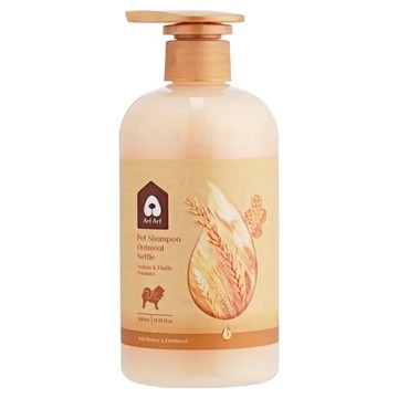 Arf Arf 旺芙 蓬鬆有型燕麥寵物洗毛精 蓬鬆犬貓適用 修復受損毛髮 解決打結及靜電問題 恢復彈力 活化毛囊  500ml  1瓶