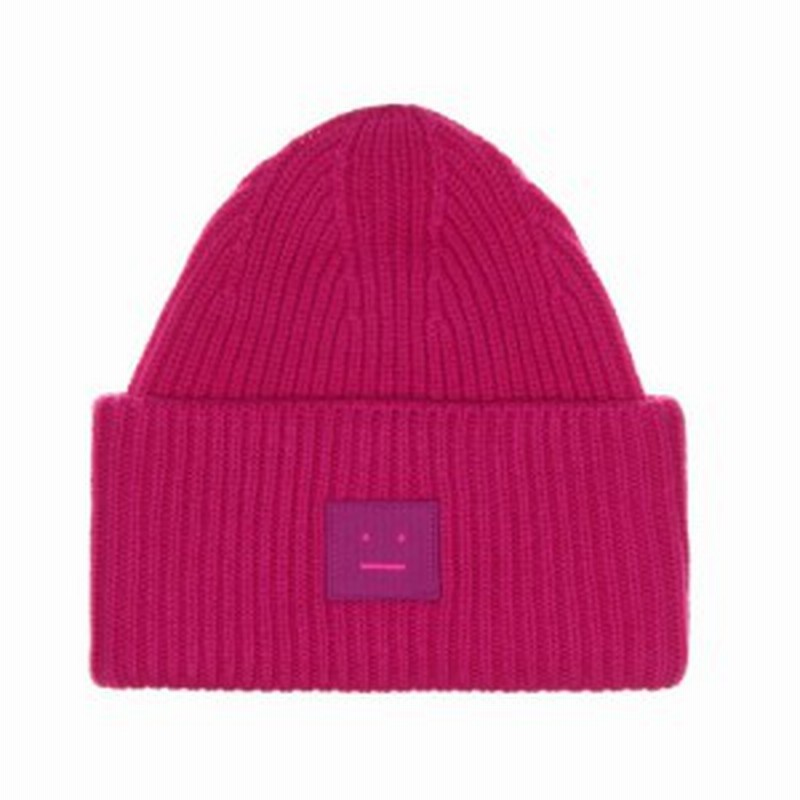 acne studios beanie pink
