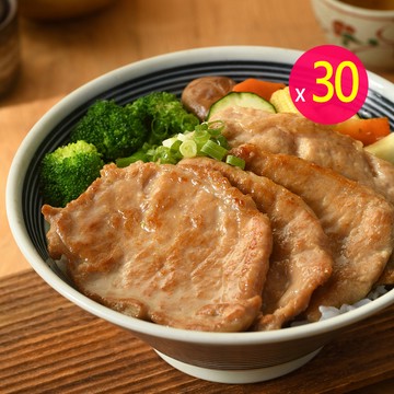卜蜂 醃漬醬燒里肌肉片 超值30包組(300g/約12-15片/包)